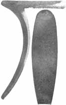 Late Style Buttplate, sand cast nickel silver

Overall length 4", width 1-1/8", comb 2-1/2"